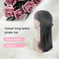thumbnail image 3 of Velour Headwraps Assorted Colors Long Multipurpose Head Scarf Elasticity Tail Pirate Hat Windproof Single Layer Attractive Elasticity Comfortable Hair Bonnet Coffee, 3 of 5