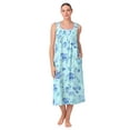 thumbnail image 7 of Aria Women's Sleeveless Long 100% Cotton Nightgown in 46", Sizes XS to 5X, 7 of 7