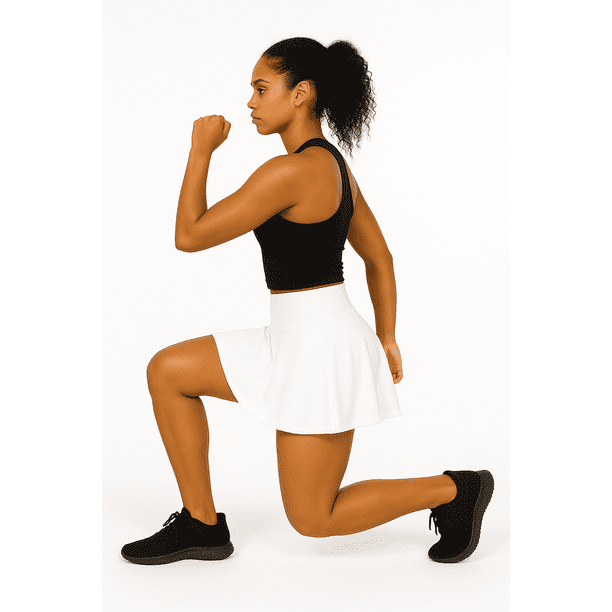 FALDA SHORT DEPORTIVA MUJER PARA TENIS, YOGA, FIT, GOLF, GYM, GIMNASIA,  ATLETISMO, SENDERISMO, ACTIVIDADES AL AIRE LIBRE CON BOLSO INTEGRADO EN  - Main Image