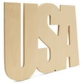 thumbnail image 2 of United States Wood Cutout 7-1/4 x 12-inch, Pack of 5 Unfinished Wood Door Hanger Cutouts for School/July Fourth Crafts, by Woodpeckers, 2 of 8