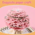 thumbnail image 4 of 3D Art Calendar Memo Pad 2025 Creative Time piece Calendar Sakura Tree Rip Away Paper Carving Sticky DIY Note Pink 2025 Desk Calendar With LED Lights Pink, 4 of 10