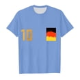 thumbnail image 4 of WEAIXIMIUNG T-Shirts Filles 2024 Coupe d'Europe pour Enfants Équipe Mode Imprimée Manches Courtes Col Rond T-Shirt 10, 4 of 4