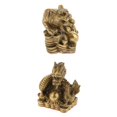 thumbnail image 1 of Ornamento de La Estatua de La Estatuilla Del Animal Del o Chino de Latón 2pcs Dragón + Tigre, 1 of 8