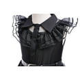 thumbnail image 2 of BanKids Wednesday Girls Costume Dress Addams Family Cosplay Girls Party Dress With Belt Sock Gloves 7-8Years(W001), 2 of 7