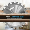 thumbnail image 4 of 4-inch Double-Sided Saw Blade | 40T Stainless Steel Cutting Disc | Multi-Purpose Carbide Blade for Wood Plywood PVC Aluminum | Ultra-Thin Precision Woodworking Tool | Professional Grade Hardened, 4 of 9