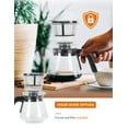 thumbnail image 3 of COMMERCIAL CHEF Coffee Maker, Drip Coffee Maker with Pour Over Filter, 5 Cup Coffee Maker with 0.75L Water Tank, Brews in 6 Minutes, 3 of 7