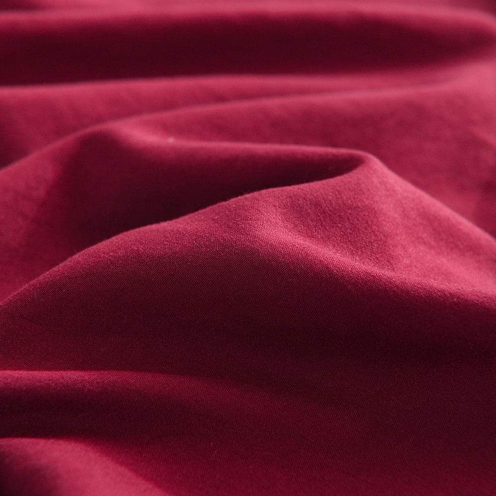 3 Piece Duvet Cover and Sham Set Ultra-Soft - Wrinkle Resistant (Queen,Burgundy)