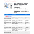 thumbnail image 2 of Water Pump Gasket Kit - Compatible with 2005 - 2006 Chevy Cobalt, 2 of 2