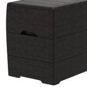 Duramax 71 Gallon Outdoor Plastic Resin Deck & Garden Organizer Storage Box, Brown