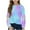 Blue, variant on Girls' Fashion Sweatshirts New Girls Casual Tunic Tops Knot Front Long Sleeve Sweatshirt Loose Soft Blouse Tshirt Oversized Pullover Tops Little Girls Sweatshirts Crewneck New Size 7 Years