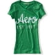thumbnail image 1 of Aeropostale Womens 87 Shadow Graphic Camiseta, Verde, Small Aeropostale Camiseta gráfica, 1 of 1