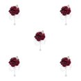 thumbnail image 2 of Bewildely Elegantes broches de boda, además de atuendo formal, ramillete de poliéster duradero y duradero Winered Type2 NO2, 2 of 6