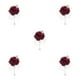 thumbnail image 3 of Toystoory Poliéster Ramillete clásico Belleza atemporal para celebraciones de bodas Ocasiones formales Broches Winered Type2 NO2, 3 of 6