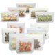 thumbnail image 1 of 26-27 Household Storage Containers 7pcs 20g + 5pcs 15g Kitchen Reusable Silicone Vacuum Food Storage Bags Home Seal Snack Saver Pouch, 1 of 5