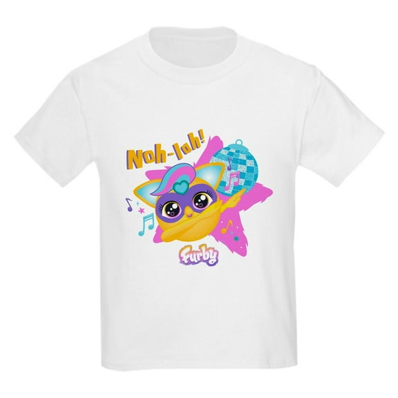 CafePress - Furby Noh Lah! Kids T Shirt - Light Classic Kids Graphic, Short Sleeve T-Shirt, Sizes XS-XL