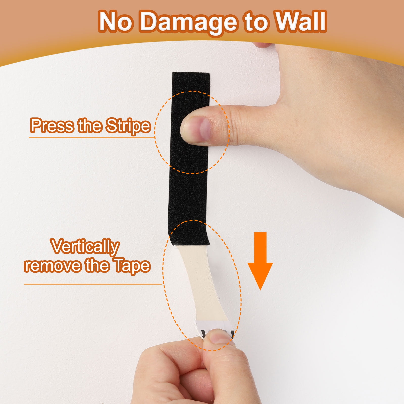 Uxcell Picture Hanging Strips 64 Pcs Picture Hanging Strips Kit  Removable Wall Hanging Strips Black