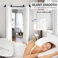 thumbnail image 3 of 64" Rail Hardware Heavy Duty Sliding Barn Door Track, Aluminium Alloy Wall Mount Kit for Single Door, Smoothly and Quietly Easy to Install (No Door), 3 of 9