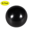 thumbnail image 1 of Uxcell M6 Rosca hembra 30mm Diámetro Perilla de bola de plástico negra 20 piezas, 1 of 5