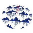 thumbnail image 5 of Cauagu 30" Christmas Tree Skirt Cartoon Iceberg Polar Bear Pattern Christmas Tree Decorations Tree Mat for Xmas Decorations Occasion Holiday Home Decor -30", 5 of 7