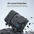 thumbnail image 3 of Silicone Protective Case for Insta360 Go Ultra, 4-in-1 Set Silicone Camera Body Sleeve/Lens Cover/Lost-Proof Rope/Lanyard Full Protective Case with Lens Cap for Go Ultra, 3 of 8