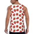 thumbnail image 3 of Haiem Strawberries Men Workout Tank Top Gym Bodybuilding Sleeveless Muscle T Shirts Athletic Tank Breathable Workout Shirt-Medium, 3 of 9