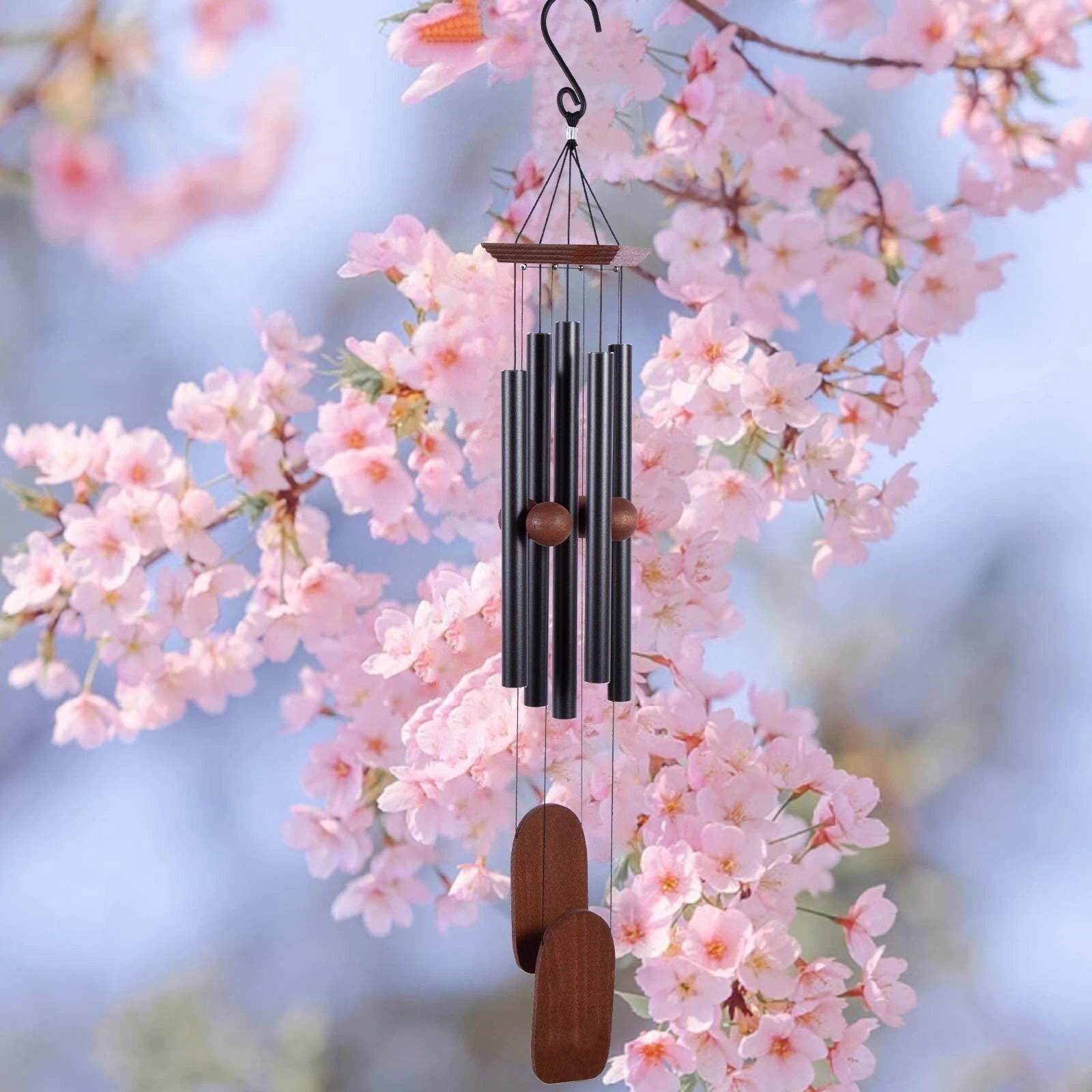iMeshbean 36" Metal Windchime 5 Tubes Chapel Bells Wind Chimes Door Hanging Home Decor