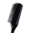 thumbnail image 2 of Cepillo de peinado de 9 filas, peine de masaje para desenredar el cabello rizado recto (negro) Tmvgtek Cuidado Belleza, 2 of 9