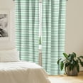 thumbnail image 3 of Ambesonne Chevron Window Curtains, Zigzag Twisty Modern, Each 28" W x 95" L, White Jade Green, 3 of 5