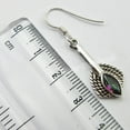 thumbnail image 3 of SilverStarJewel High Quality Silver Earrings ! 925 Sterling Genuine Mystic Topaz Jewelry 1.4", 3 of 3