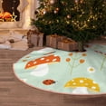 thumbnail image 5 of Balery Mushroom Bee Printed Christmas Tree Skirt , Merry Christmas Party Christmas Tree Decoration,Adjustable Tree Skirt-48", 5 of 6