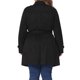 thumbnail image 3 of Abrigo de mujer de talla grande Agnes Orinda, abrigo de ante sintético, de doble botonadura y con cinturón, chaqueta de otoño e invierno 1X negra, 3 of 6