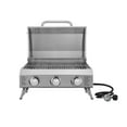 thumbnail image 2 of NXR 3 Burner 24,000 BTU Portable Propane Gas Grill, 2 of 8