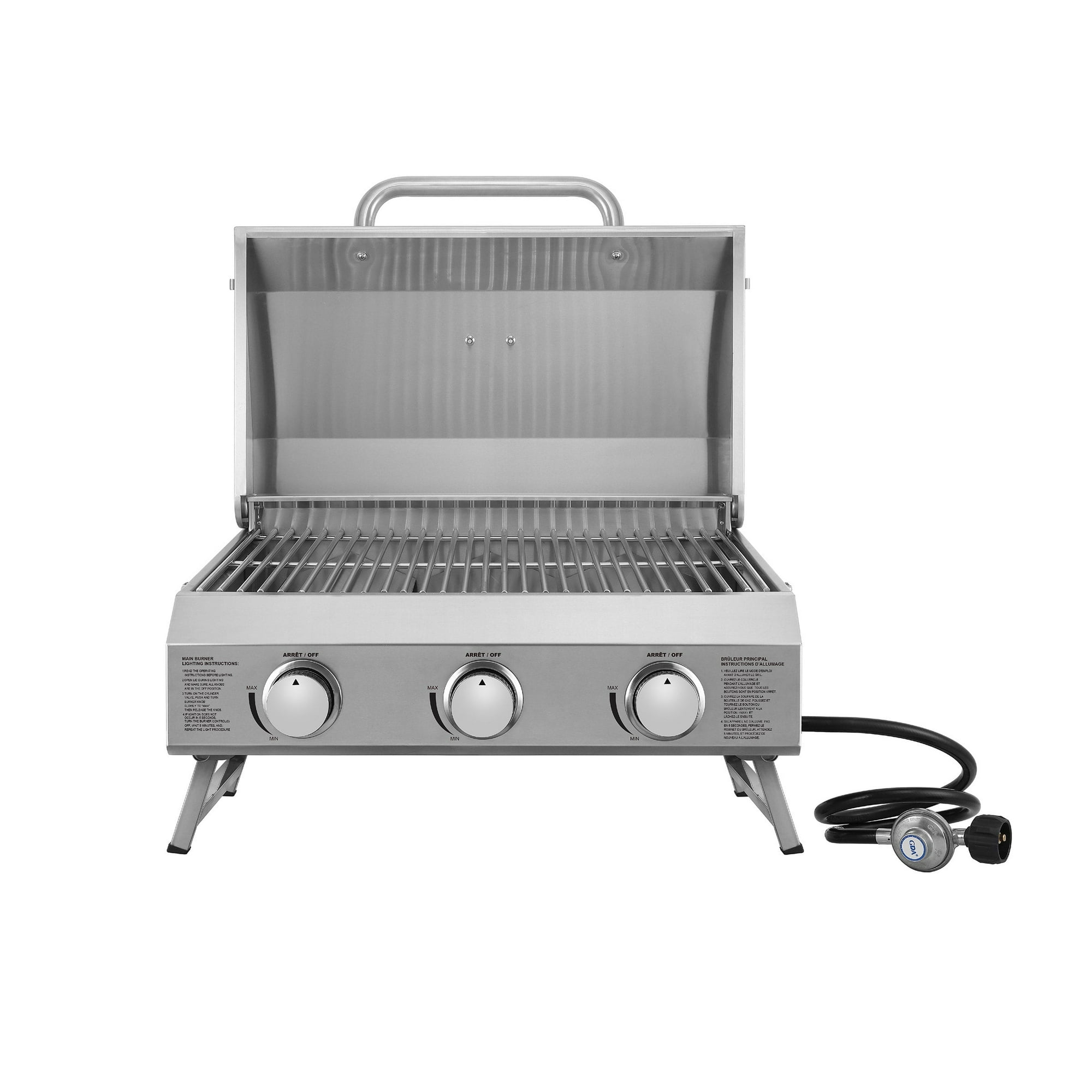 NXR 3 Burner 24 000 BTU Portable Propane Gas Grill Walmart