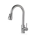 thumbnail image 1 of Grifo de cocina 304 Acero inoxidable Rotación de 360 ​​grados Rotación de agua Pulverizador reemplazable DIY Baño Montado Aerosol Accesorio Accesorio Cepillado Jumpingount HA012043-01, 1 of 7