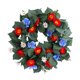 thumbnail image 5 of Día de de flores del día de la independencia patriótica decoración artificial 4 de julio corona colgante para ventana pared de verano, 5 of 9
