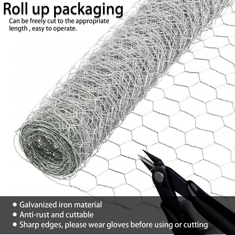 Galvanized Poultry Net - Metal Mesh Fencing / Chicken Wire 2 Holes