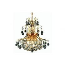Ten Light Pendant-Gold Finish-Royal Cut Crystal Type Bailey Street Home 390-Bel-3336754