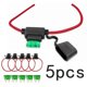 thumbnail image 4 of 5 Set Inline Standard Blade Fuse Holder Splash Proof DC 12V 30A 14AWG Fuses Holders With Cable, 4 of 5