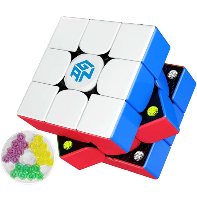 3x3x3 Speed Cube Puzzle Bright Stickerless Kids Brain Teaser Toys Fillet 