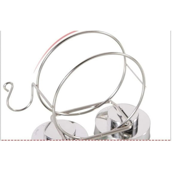 Stainless Steel Hair Dryer Rack,Wall Mounted Vacuum Strong Suction Cup, Straightener Holder,, Clean Bathroom