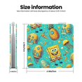 thumbnail image 3 of Pofeuu SpongeBob SquarePants for Portable Pocket Makeup Mirror PU Cover Compact Travel Mirror with Normal and Magnifying Double Sided Glass-Round Shape-Square, 3 of 9