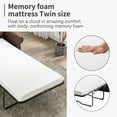thumbnail image 6 of Sofa Bed Pull Out, 2-in-1 Design Loveseat Sleeper with 3.1'' Twin Size Memory Mattress, Versatile Couch Beds for Living Room/Small Spaces (Brown), 6 of 7