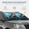 thumbnail image 4 of Hirioo 3D Realistic Shark for 2PCS Windshield Sun Shade Foldable | Front Windshield Shade for Sun, Heat and UV Rays-Small, 4 of 6