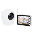 thumbnail image 3 of Monitor de bebé WiFi de 4,5 pulgadas, 8 LED IR, cámara de seguridad, recordatorio de temporización de audio de 2 vías, monitoreo de temperatura para el hogar, cuarto de niños, 100-240V, 3 of 10