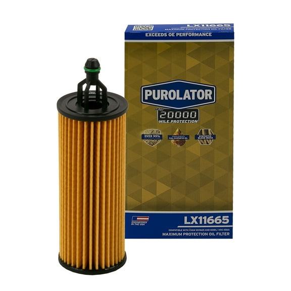 Purolator LX11665 Purolator 20K Oil Filter with 20,000 Mile Protection for Select Chrysler, Dodge, Jeep and more