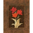 thumbnail image 2 of Paul Brent 15x18 White Modern Wood Framed Wall Art Titled - Damask Tulip, 2 of 5
