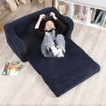 thumbnail image 4 of Silla infantil MOMCAYWEX Extra Ancha 2 en 1 Soft Sherpa Azul Oscuro, 4 of 6