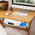 thumbnail image 6 of TISHITA Keyboard Tray under Desk Keyboard Holder with Rotatable Mouse Sliding Keyboard Drawer Keyboard Shelf for Work Gaming White, 6 of 8