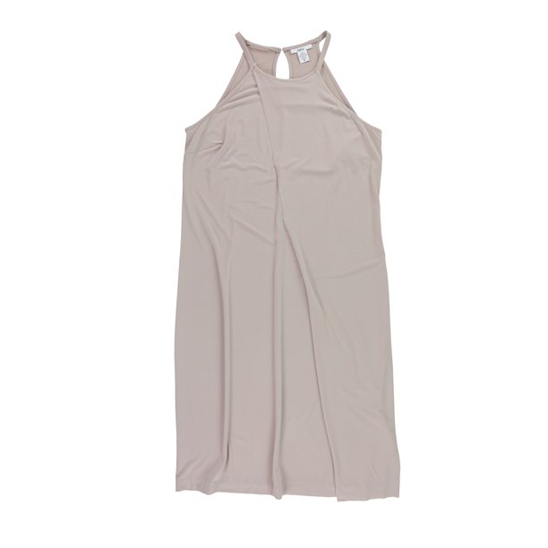 bar III Vestido recto cruzado de imitación para mujer, rosa, grande