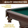 thumbnail image 2 of 8.5 ft Arlington Slate-Tech Drop Pocket Pool Table, Billiard Ball and Cue Stick Set Included, by Barrington Billiards, 2 of 8